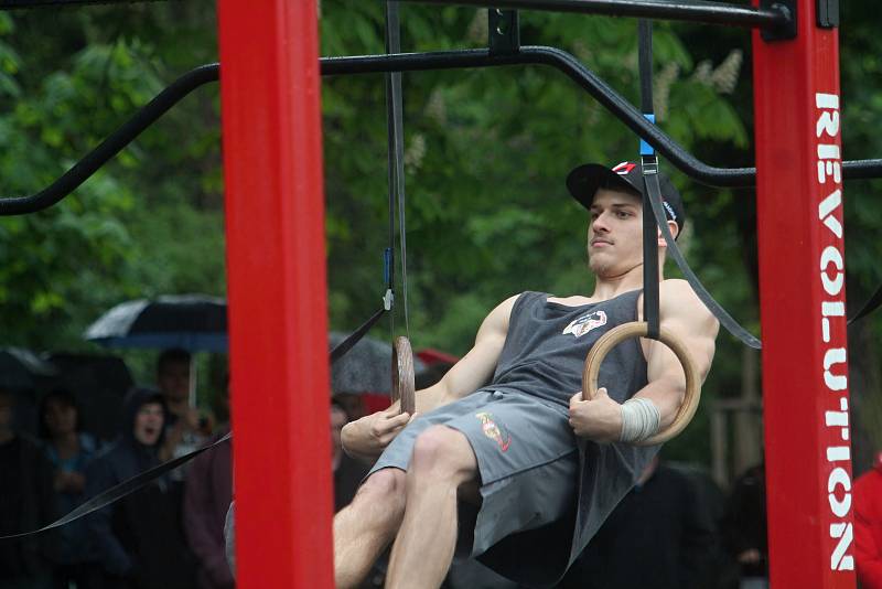 Pátý ročník Street workout Battle v Čermákových sadech.