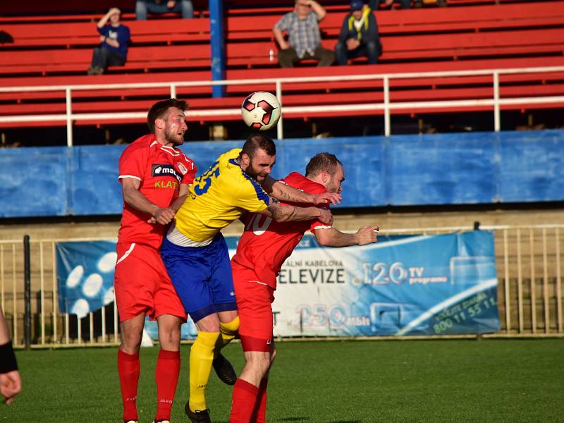 Fotbalisté SK Rakovník v divizní dohrávce smetli Klatovy 4:0.