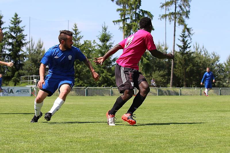 Z fotbalového utkání krajské I.B třídy Tatran Rakovník B - SK Lány (6:0)