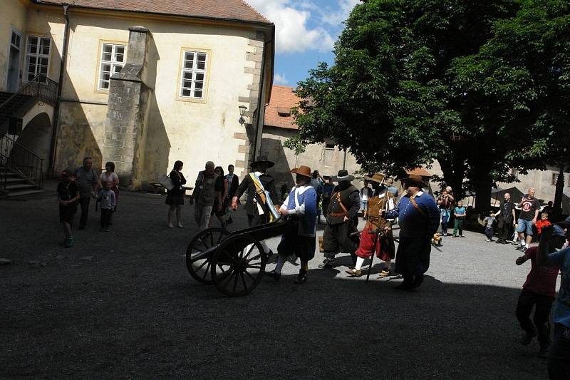 Obsazení Křivoklátu švédským historickým vojskem se nakonec obešlo bez boje.