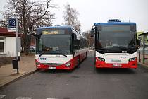 Autobusové nádraží v Rakovníku.