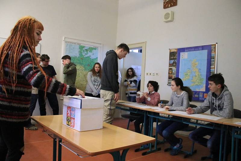 Prezidenta volili i žáci Střední zemědělské školy v Rakovníku. Vítězem studentů se stal Jiří Drahoš.