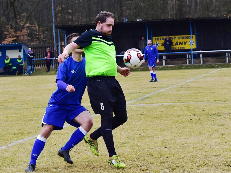 Fotbalisté Lánů smetli v prvním jarním kole okresního přeboru Kněževes 5:1.