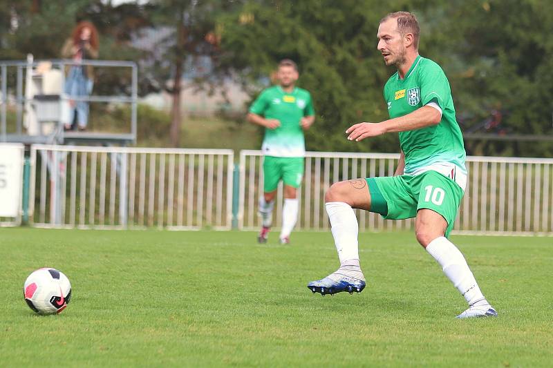 Tatran Rakovník (v zeleném) - Česká Lípa 2:3 po penaltách.