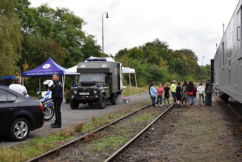 Revolution train na rakovnickém nádraží.