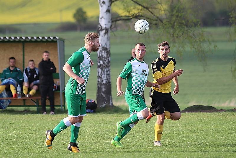 Z fotbalového utkání I.B třídy Lišany - Zavidov (0:5)