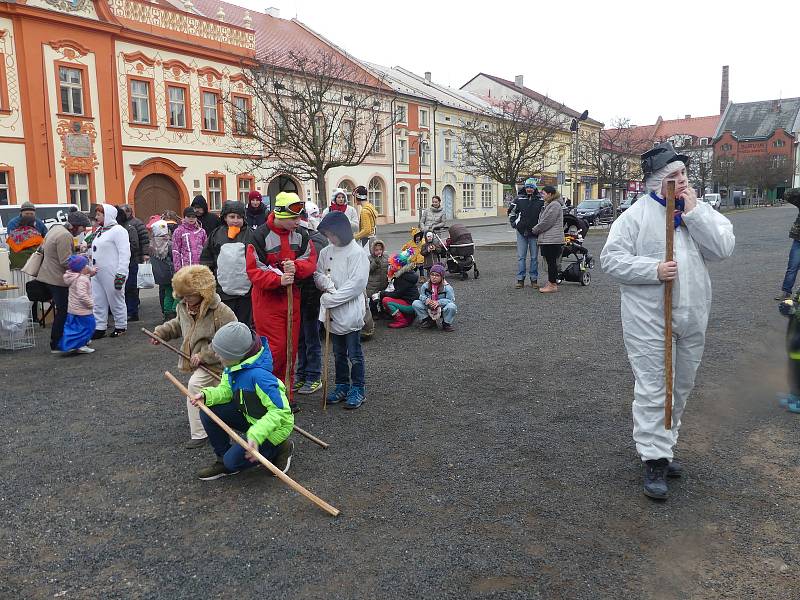 Hlavním tématem masopustu v Rakovníku byla zima.