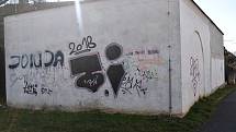 Graffiti v Rakovníku.