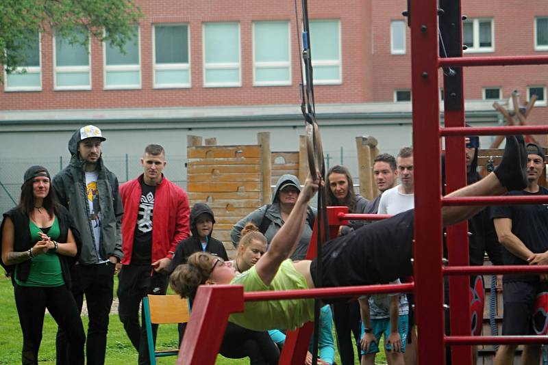 Pátý ročník Street workout Battle v Čermákových sadech.