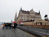 Výlet studentů rakovnického gymnázia do Budapeště.