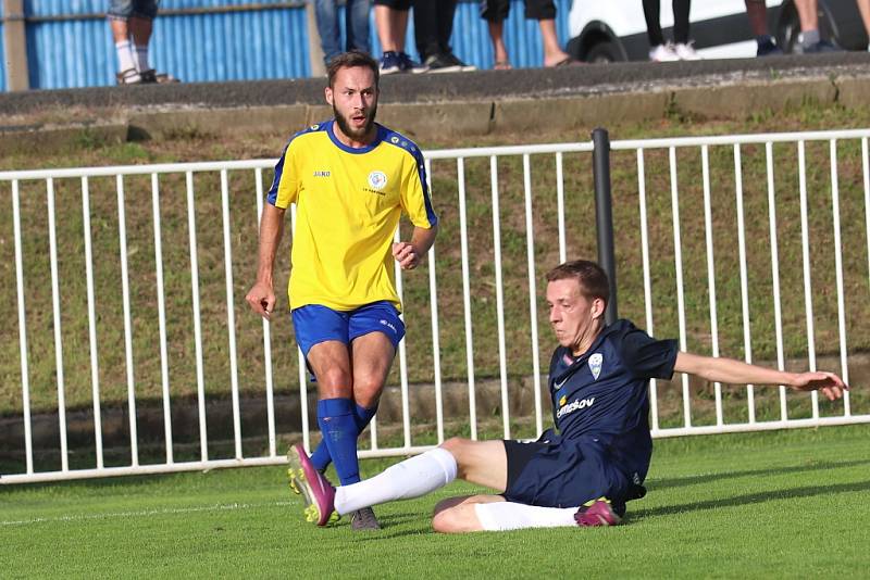 Z utkání České fotbalové ligy SK Rakovník - Benešov