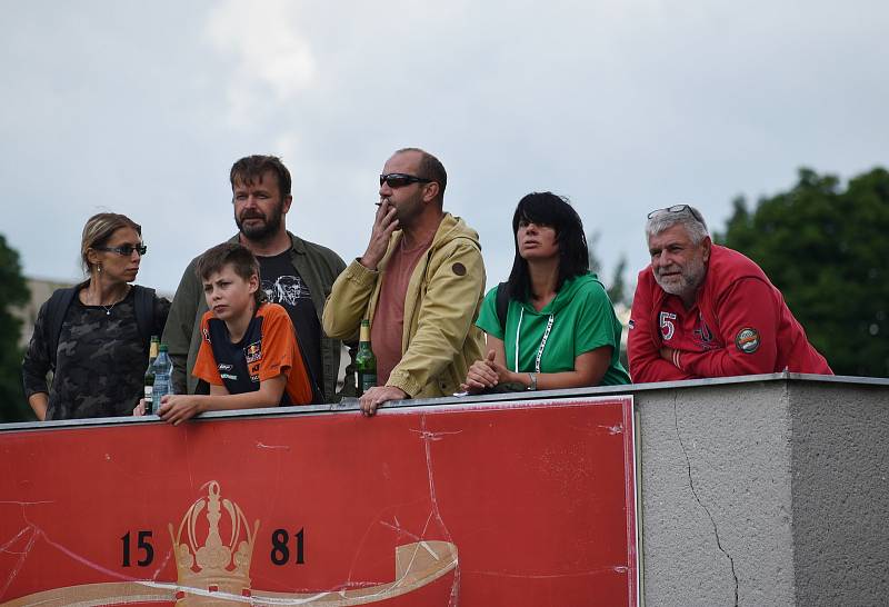 Kaskadéři Flott Cascaders Team v Rakovníku.