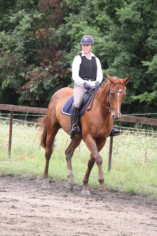 Národních soutěží Working Equitation ve Rtyni nad Bílinou se zúčastnili i koně a jezdci hředelského Jezdeckého klubu Spongilit.