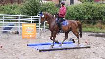 Národních soutěží Working Equitation ve Rtyni nad Bílinou se zúčastnili i koně a jezdci hředelského Jezdeckého klubu Spongilit.