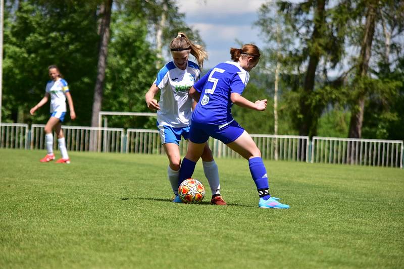 Fotbalistky FK Rakovník v akci.