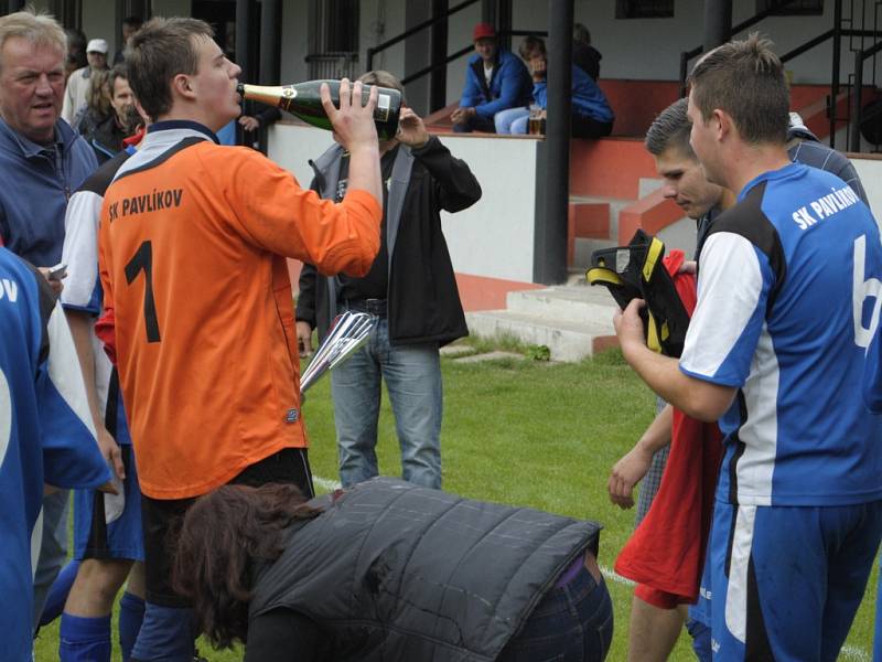 Finále okresního poháru dorostu mezi SK Pavlíkov - Sparta Řevničov. Pavlíkovští vyhráli dvakrát (5:1 a 2:0)