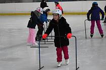 Děti z hředelské základní školy si letos poprvé vyzkoušely rakovnický led.