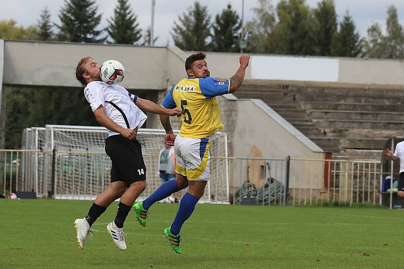 Z fotbalového utkání I.A třídy SK Rakovník B - Chlumec (0:3)