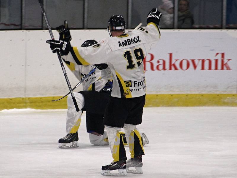 Hokejisté HC Rakovník porazili Černošice v dalším kole krajské ligy 9:3.