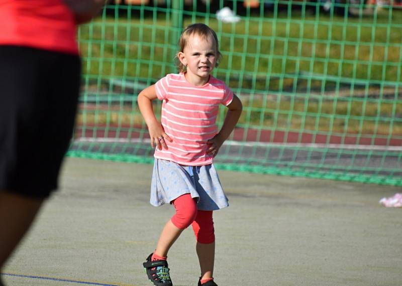 DiskoFit s Bárou Ladrovou na hřišti za sokolovnou v Lánech.