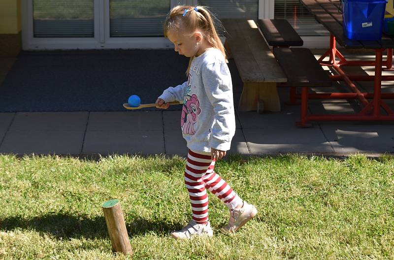 Dětský den s princeznami a rytíři v mateřince Klicperova v Rakovníku.