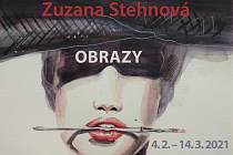 Plakát k výstavě obrazů Zuzany Stehnové.