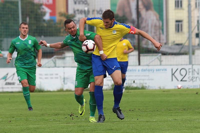 Z fotbalového utkání ČFL Loko Vltavín - SK Rakovník (4:0)