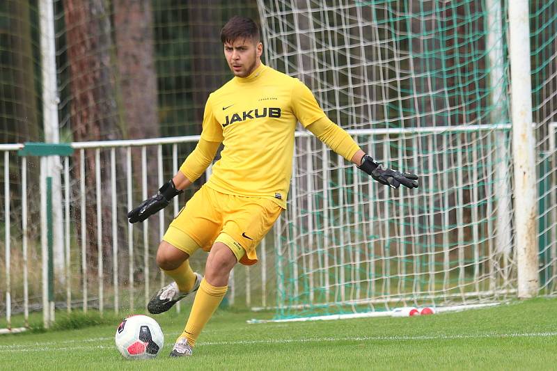 Tatran Rakovník (v zeleném) - Česká Lípa 2:3 po penaltách.