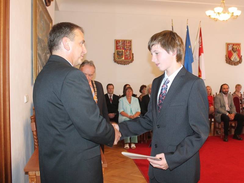 Slavnostní vítání studentů prvních ročníků Gymnázia Jana Amose Komenského v Novém Strašecí