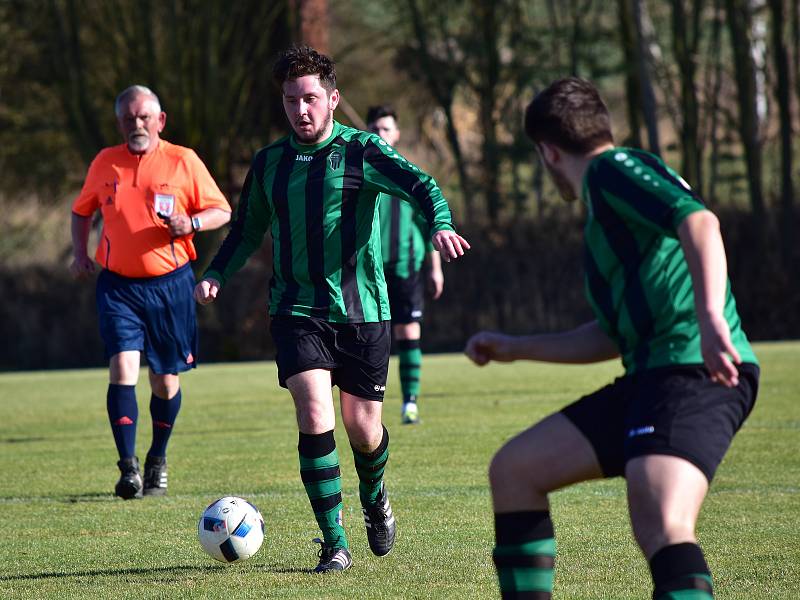 Fotbalisté Olešné si poradili s Rynholcem, který zdolali 1:0.