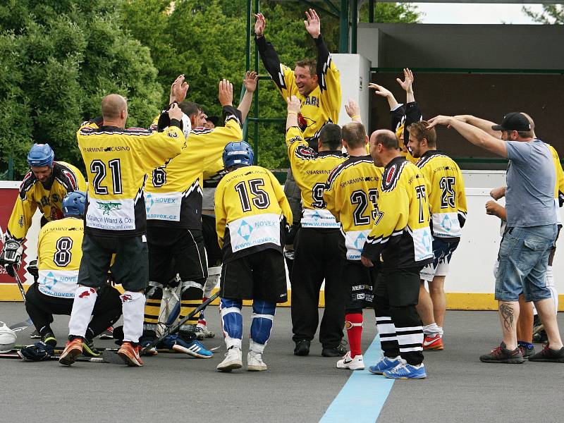 V rozhodujícím finále oblastní ligy v hokejbalu zvítězily Beer Stars Hnidousy nad rezervou HBC Rakovník 7:3 a slaví titul.