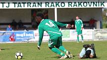 Z fotbalového utkání divize Tatran Rakovník - Chomutov (2:1)