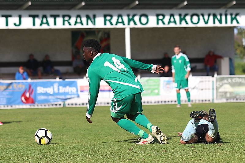 Z fotbalového utkání divize Tatran Rakovník - Chomutov (2:1)