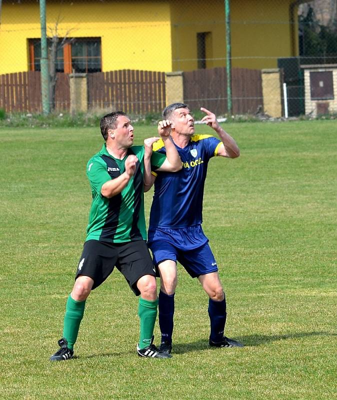 Z utkání fotbalového okresního přeboru Lubná - Olešná (2:0)