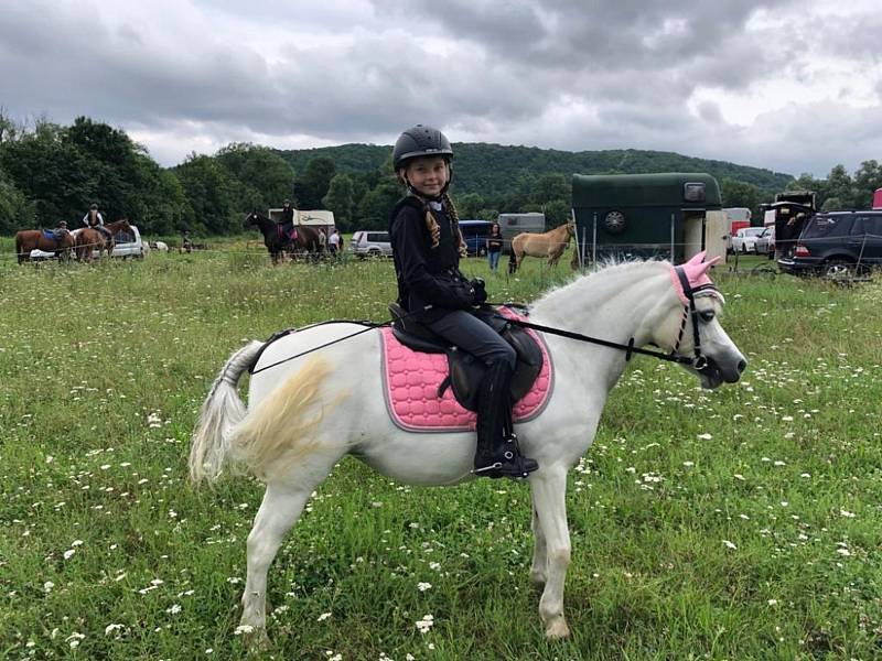 Národních soutěží Working Equitation ve Rtyni nad Bílinou se zúčastnili i koně a jezdci hředelského Jezdeckého klubu Spongilit.