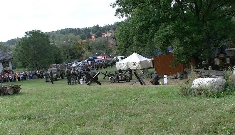 Rekonstrukce bitvy o Brandýsek.