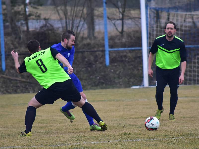 Fotbalisté Lánů smetli v prvním jarním kole okresního přeboru Kněževes 5:1.