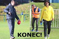 Trenéři Mohamed Ben Hassen (vpravo) a Jiří Novotný už nevedou SK Rakovník v ČFL.