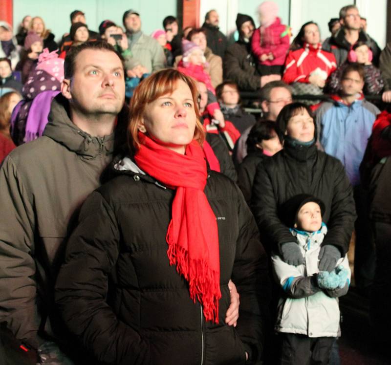 Novoroční ohňostroj v Rakovníku 2013