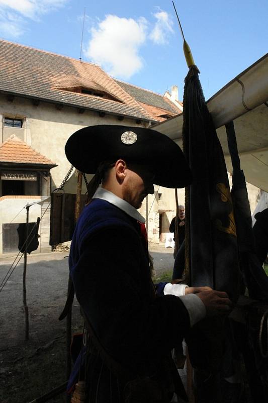 Obsazení Křivoklátu švédským historickým vojskem se nakonec obešlo bez boje.