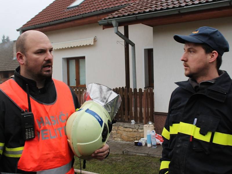 Požár stodoly v Kalivodech