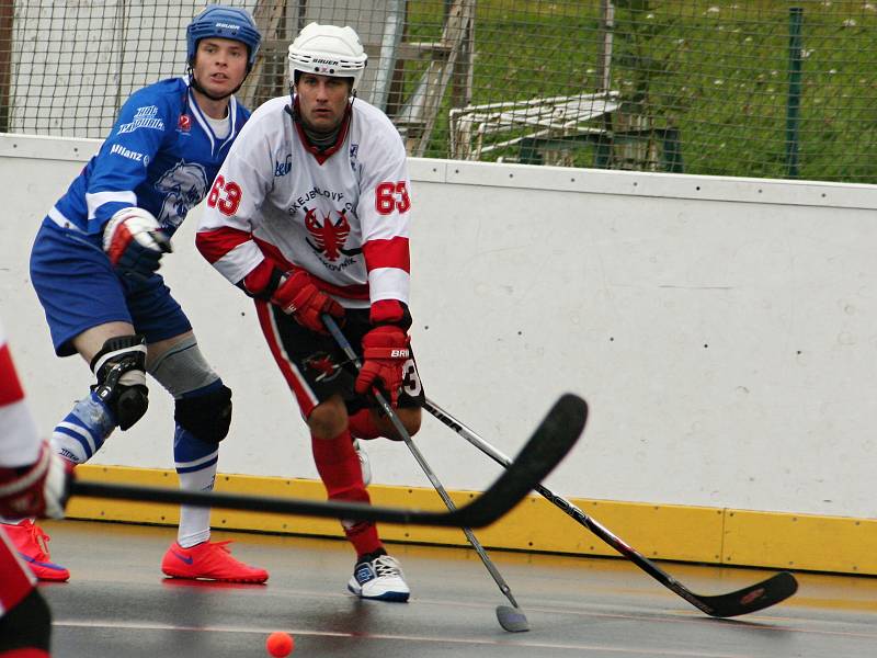 Hokejbalisté HBC Rakovník v druhém kole extraligy podlehli Pardubicím 3:5.