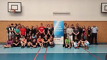 Sportovně charitativní akce se zúčastnili studenti ze středních škol v Rakovníku.
