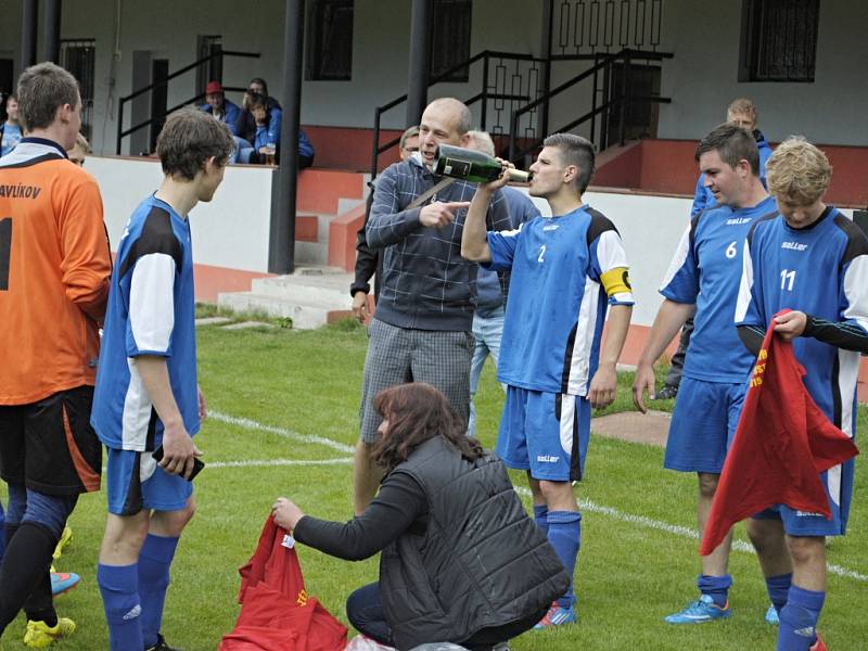 Finále okresního poháru dorostu mezi SK Pavlíkov - Sparta Řevničov. Pavlíkovští vyhráli dvakrát (5:1 a 2:0)