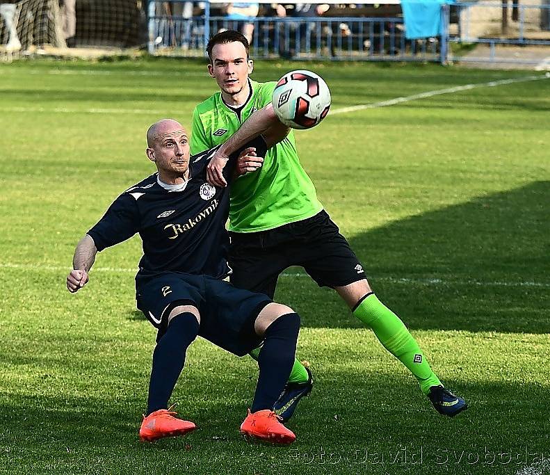 Z fotbalového utkání I.B třídy Lány - SK Rakovník B (4:1)