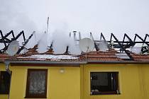 Požár rodinného domu v Kněževsi