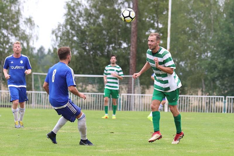 Z divizního fotbalového utkání Tatran Rakovník - Slaný (1:3).