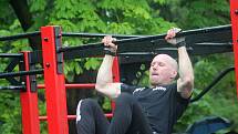 Pátý ročník Street workout Battle v Čermákových sadech.