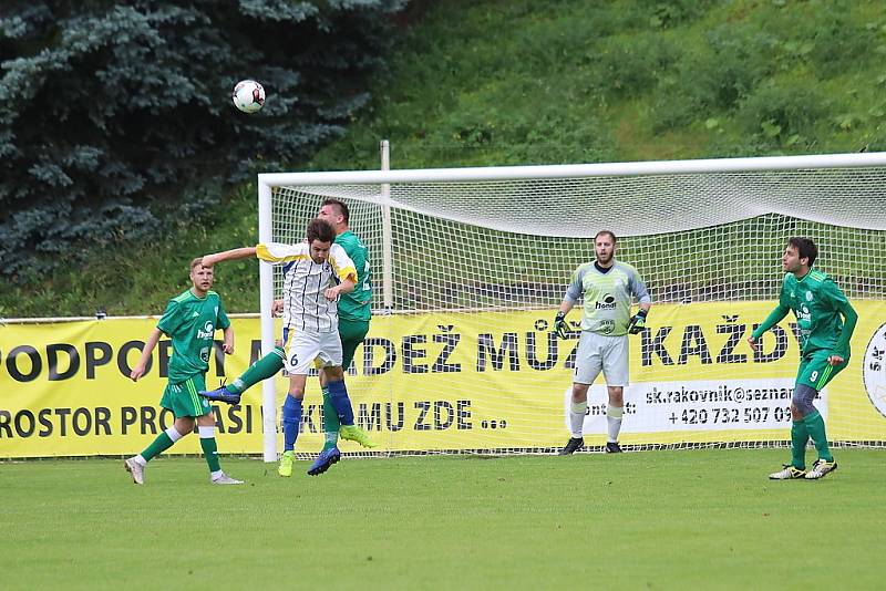 Z fotbalového utkání I.B třídy SK Rakovník B - Hostouň B (2:5)