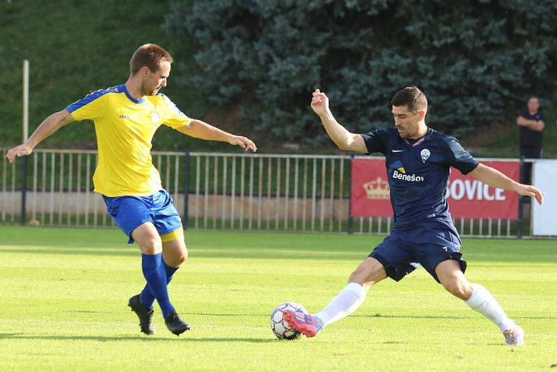 Z utkání České fotbalové ligy SK Rakovník - Benešov